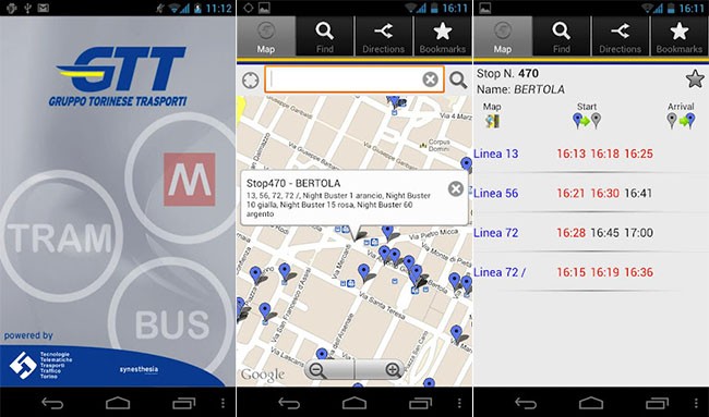GTT Mobile, l'applicazione ufficiale del Gruppo Torinese Trasporti