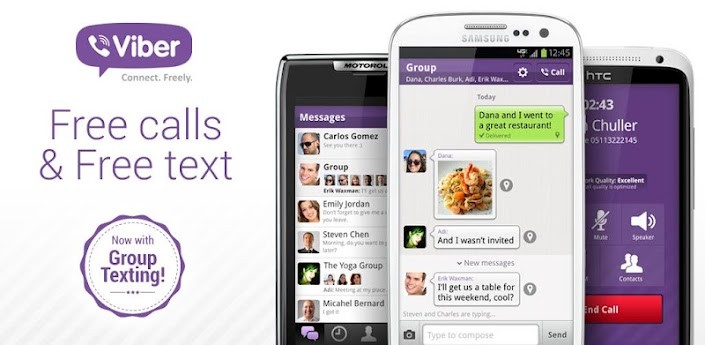 Viber si aggiorna e introduce i messaggi di gruppo, foto contatti e altre novità