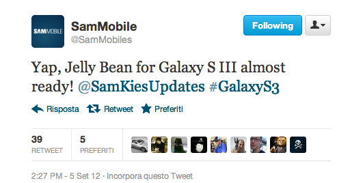[FLASH NEWS] Jelly Bean per Galaxy S III è quasi pronto - In attesa della XXDLI2