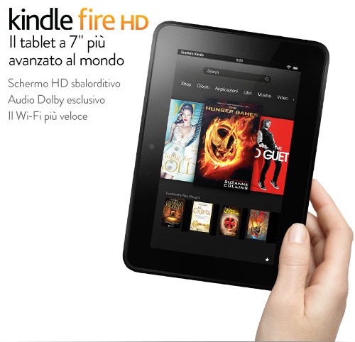 Niente rimozione della pubblicità sul Kindle Fire HD in Italia