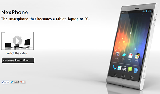 NexPhone : smartphone / tablet /laptop / PC ??