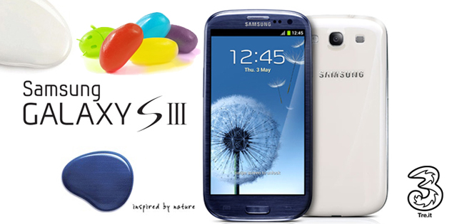 Iniziato il roll out di Android 4.1 Jelly Bean per il Galaxy S III con brand H3G