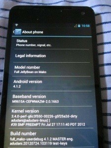 Rilasciato Android 4.1.2 su Nexus 7