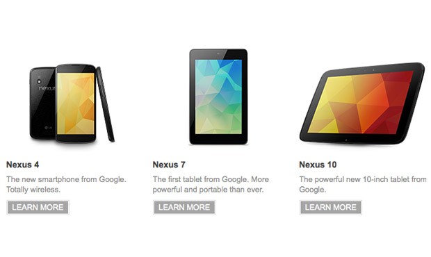 [GOOGLE EVENT] Nexus 4, Nexus 7 e Nexus 10: aperte le pagine ufficiali sul Google Play Store