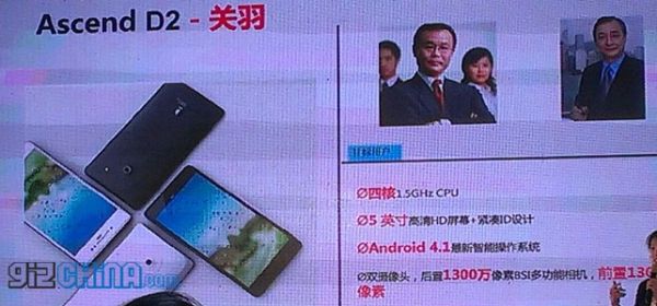 Huawei Ascend D2: confermato il display con risoluzione Full HD