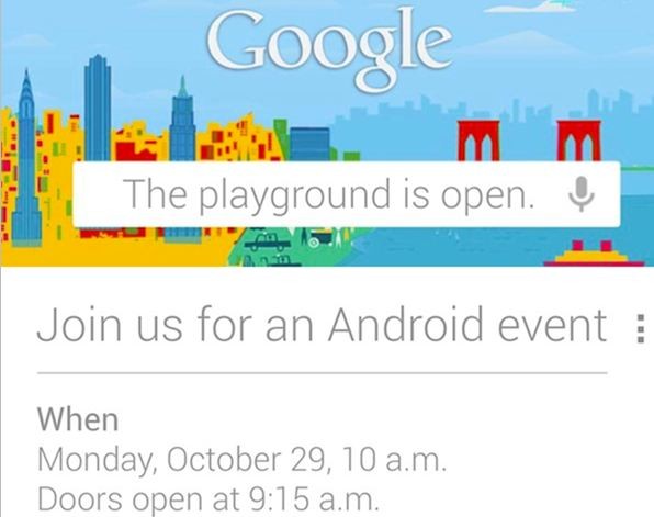 UFFICIALE: Google prepara un evento per il 29 Ottobre!