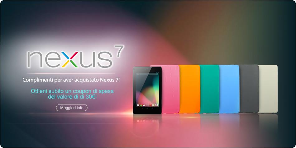 ASUS regala 30€ di coupon a chi ha acquistato il Nexus 7 16GB a 249€