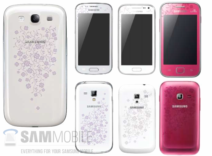 Samsung Galaxy S3, Galaxy S Duos, Galaxy Ace e Galaxy Ace 2: ecco l'edizione floreale