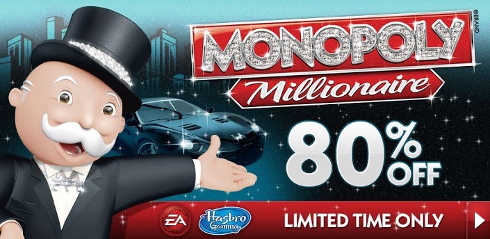 MONOPOLY Millionaire viene lanciato sul Play Store a 0,96€