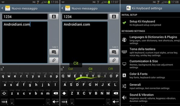 Kii Keyboard: un'interessante tastiera alternativa per dispositivi Android