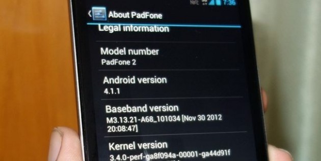 Asus PadFone 2: inizia il rilascio di Android 4.1.1 Jelly Bean