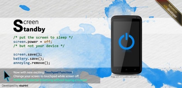 Screen Standby, e spegni lo schermo di un dispositivo evitando la sleep mode
