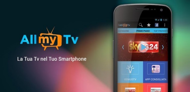 AllMyTv: guardare la TV su Android