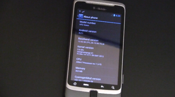 HTC G2 (Desire Z) ha Android 4.2 Jelly Bean grazie alla CM10.1