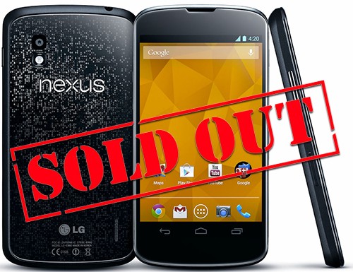 LG Nexus 4: la scarsa disponibilità è causa dell'alta domanda