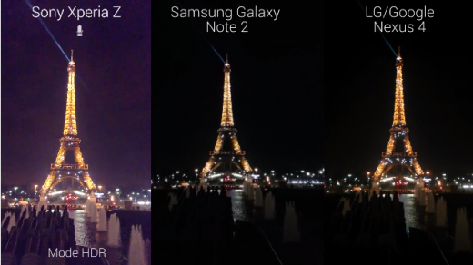 Sony Xperia Z vs Samsung Galaxy Note II vs LG Nexus 4: sfida a colpi di video
