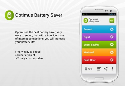 Optimus Battery Saver: l'app per risparmiare la batteria gestendo la connessione dati