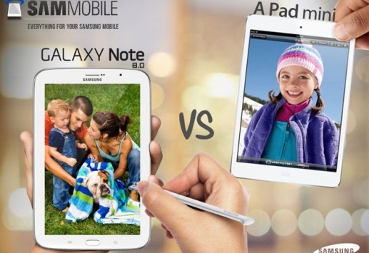 Samsung: 5 motivi per preferire il Galaxy Note 8.0 all'iPad Mini