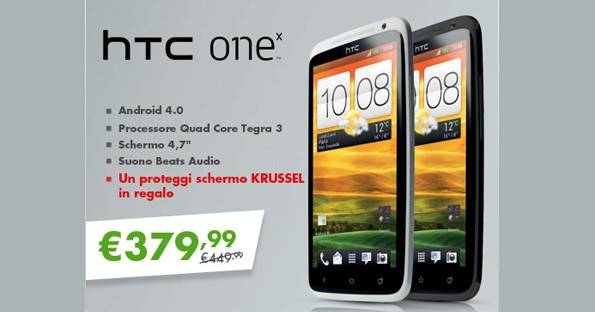 HTC One X a 379€ sul sito di Expansys Italia