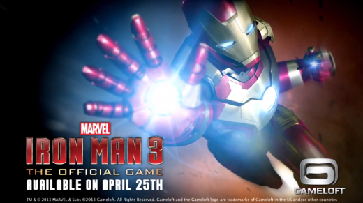 Gameloft pubblica il primo trailer ufficiale di Iron Man 3 per Android