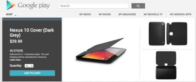 Google Nexus 10, su Play Store arriva la flip cover ufficiale
