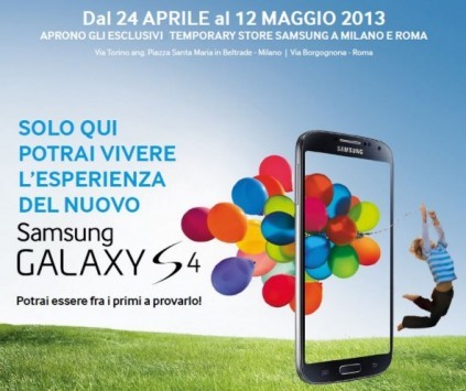 Galaxy S IV: vendita dal 27 Aprile a 699€ con Assistenza con ritiro a domicilio, Kasko e Exclusive