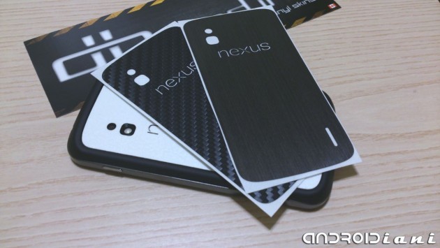 Pellicole dbrand in carbonio, pelle e titanio per Nexus 4