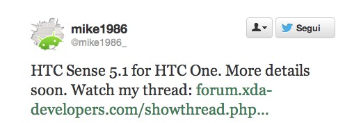 HTC One: già in arrivo la UI Sense 5.1?