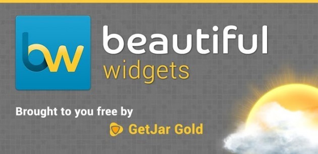 Beautiful Widgets Gold disponibile gratuitamente grazie alla collaborazione con GetJar
