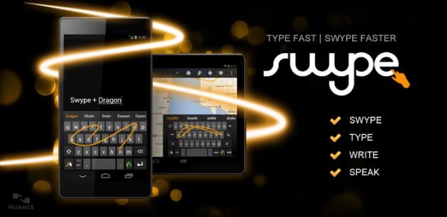 Swype: disponibile sul Play Store la nuova tastiera rivoluzionaria prodotta da Nuance