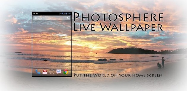 PhotoSphere Live Wallpaper: sfondi a 360° per i vostri device Android
