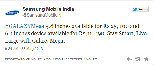 Samsung Galaxy Mega 6.3 e 5.8: svelati i prezzi ufficiali per l'India e novità sull'hardware
