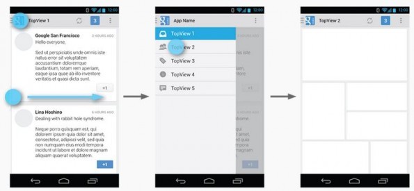 Navigation Drawer: ufficiale la nuova gestione della barra di navigazione laterale delle app Android