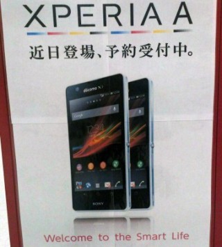 Sony Xperia A: presenti i primi manifesti in Giappone e svelate le specifiche tecniche