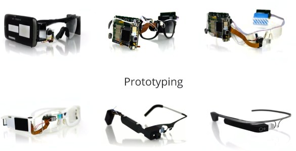 Google Glass: tutti i primi prototipi in un'immagine