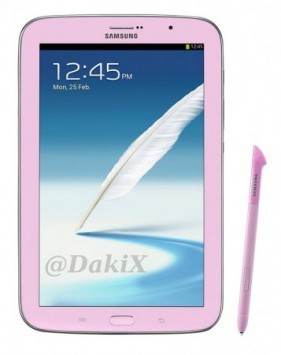Samsung Galaxy Note 8.0: in arrivo nelle colorazioni rosa e marrone