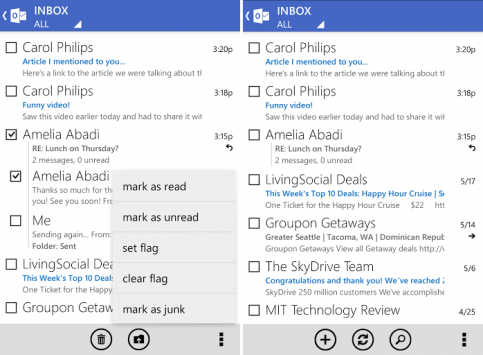 Microsoft Outlook per Android si aggiorna con il supporto a Android 2.2 e altro ancora