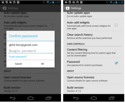 Google Play Store: ecco come proteggere con password il download delle app