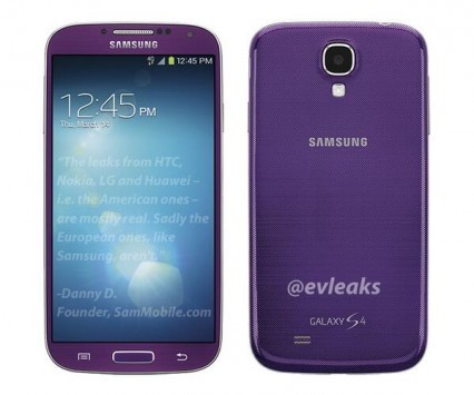 Samsung Galaxy S4: eccolo nella sua nuova colorazione Purple Mirage