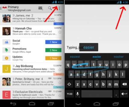 Android 4.3: nuovi indizi dell'imminente rilascio nelle immagini dell'app Tastiera Google