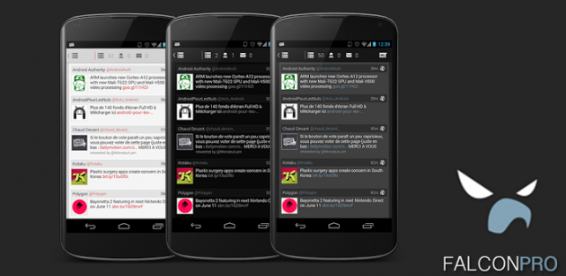 Falcon per Android si aggiorna: supporto al multi-account e nuovo design