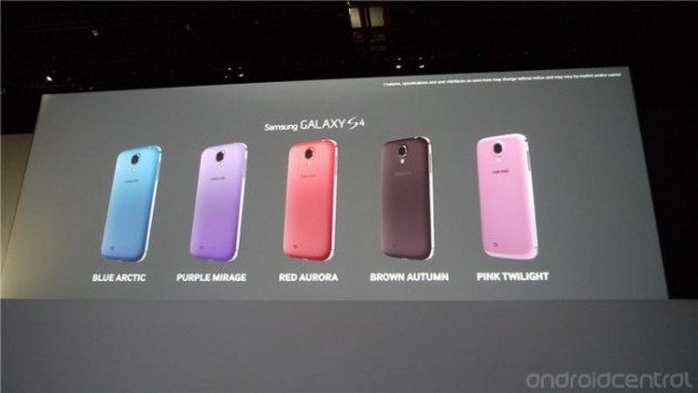 Samsung annuncia ufficialmente 5 nuove colorazioni per il Galaxy S4