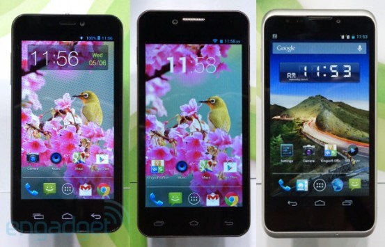 Gigabyte presenta Maya, Sierra e Simba: smartphone low-cost con CPU dual-core e Android 4.2