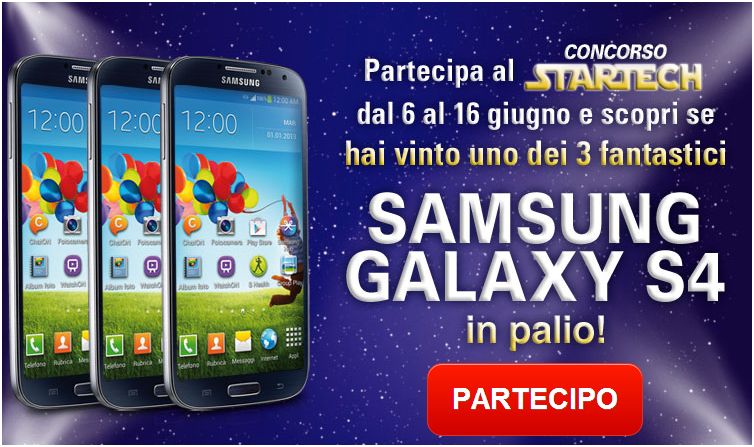 concorso unieuro vinci samsung galaxy S IV