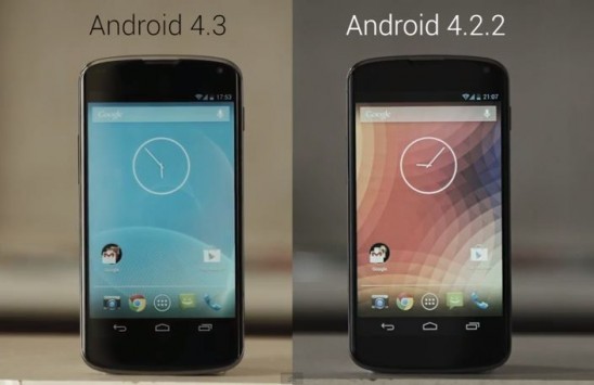Nexus 4: Android 4.3 vs Android 4.2.2