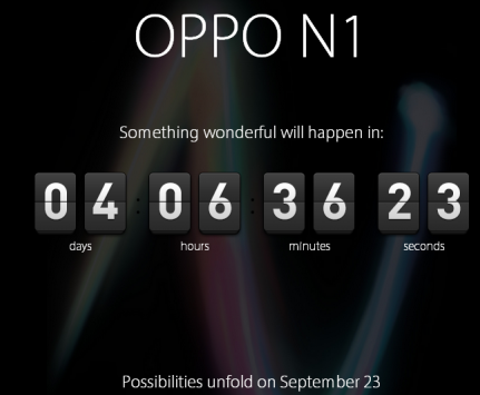 Il countdown è iniziato per l'Oppo N1: presentazione il 31 agosto e vendita dal 23 settembre?