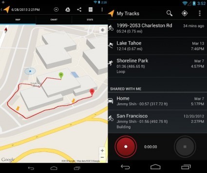 Google My Tracks si aggiorna con nuove viste ed una maggiore precisione