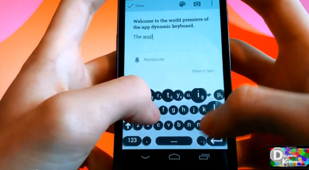 Dynamic Keyboard, nuova tastiera predittiva per android a prova di errori di battitura