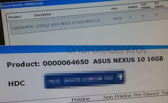 Asus Nexus 10: nuove conferme sul prezzo da uno store online