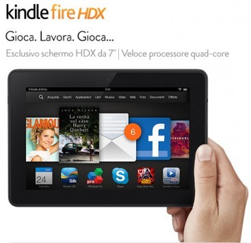 Amazon Kindle Fire HDX 7 e 8.9 e Kindle Fire HD ufficialmente annunciati per l'Italia